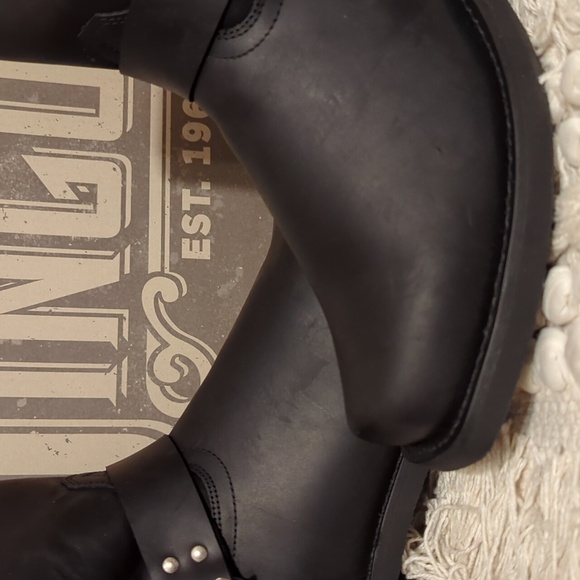 Dingo Black Leather Ankle Boots NWT 10.5 - Picture 3 of 8